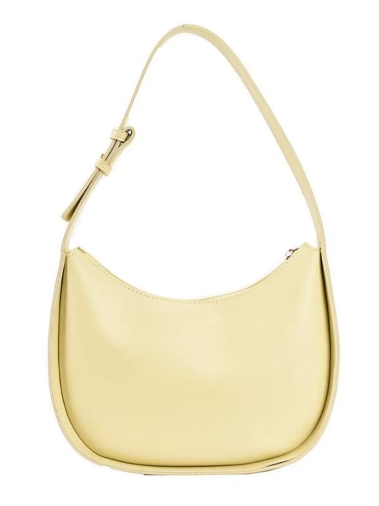 Nwot Light Yellow Vegan Leather Crossbody / Shoulder Bag